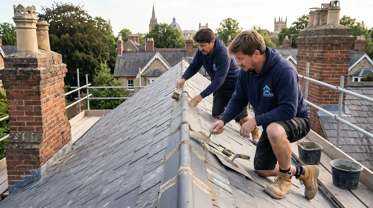 Oxford Roof Masters — Altin RIDGE TILE REPOINTING